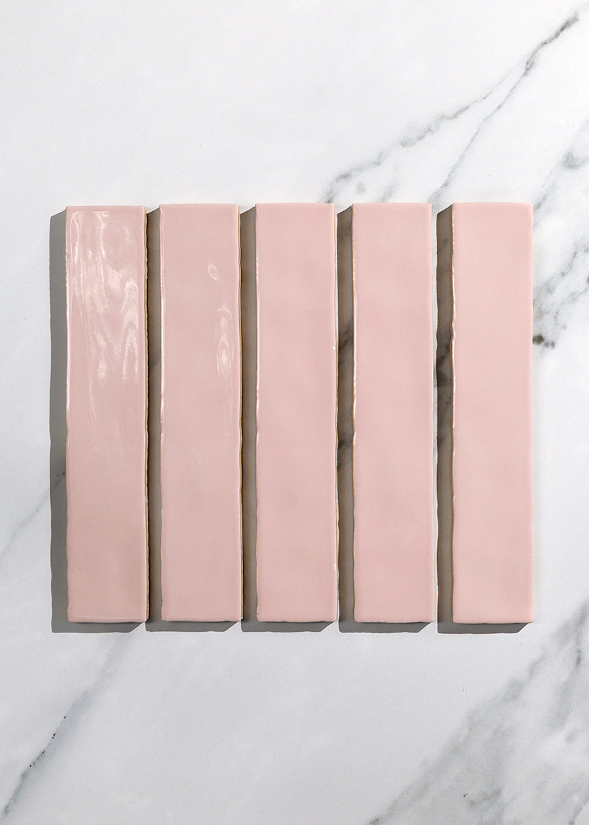 Jelly Marshmallow Gloss Metro Tiles Decorative Quorn Stone