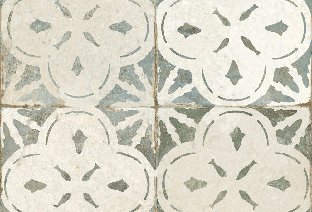 Ophelia Sage Patterned Ceramic Tiles