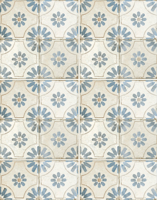 Penrose Blue Patterned Ceramic Tiles