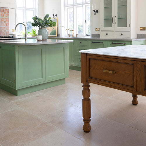 Tuscany Tumbled Beige Kitchen Tile Ideas