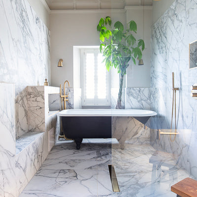 Step Inside a Marble Effect Bathroom