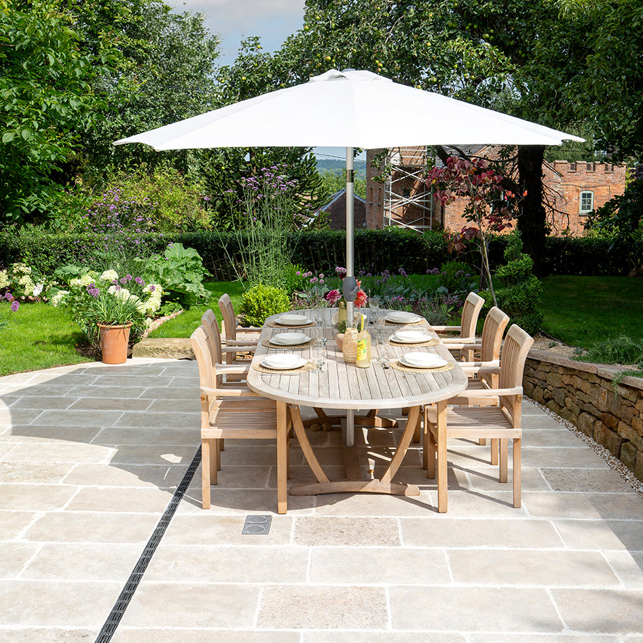 Outdoor garden with patio