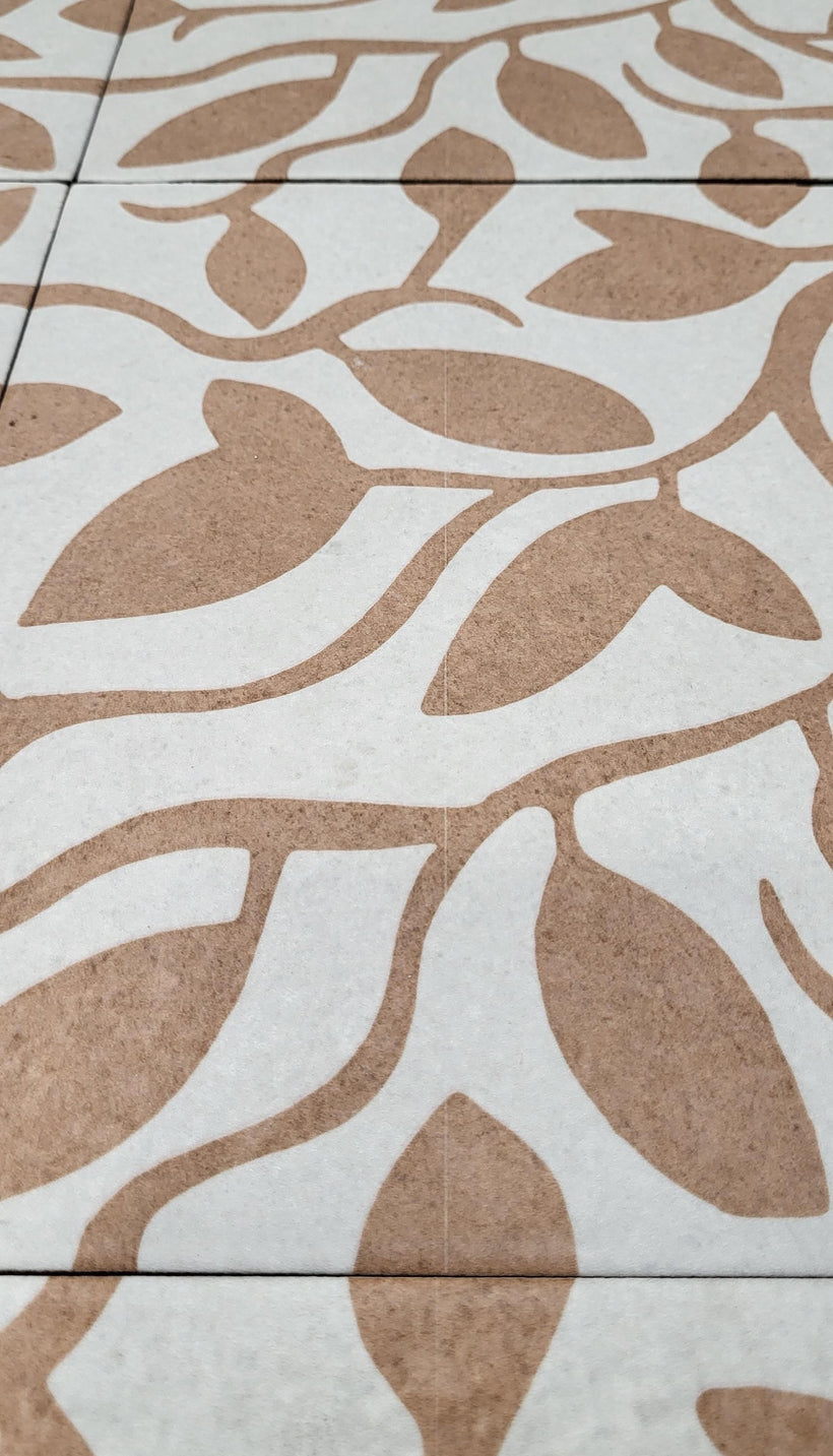 Botanical Coral Decorative Patterned Tiles - Second Selection