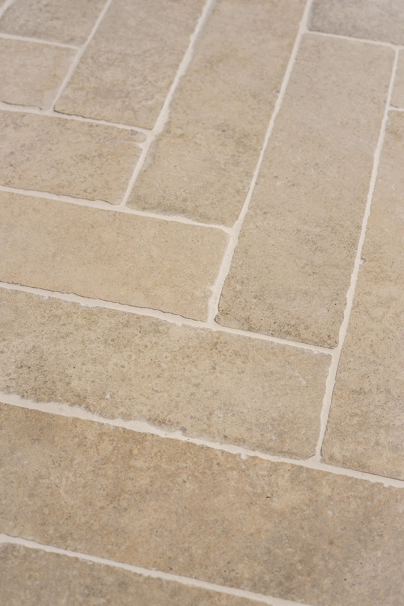 Alnwick Beige Rustic Edge Porcelain Brick Tiles