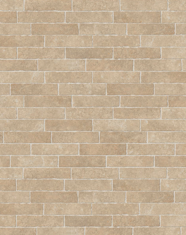 Alnwick Beige Rustic Edge Porcelain Brick Tiles