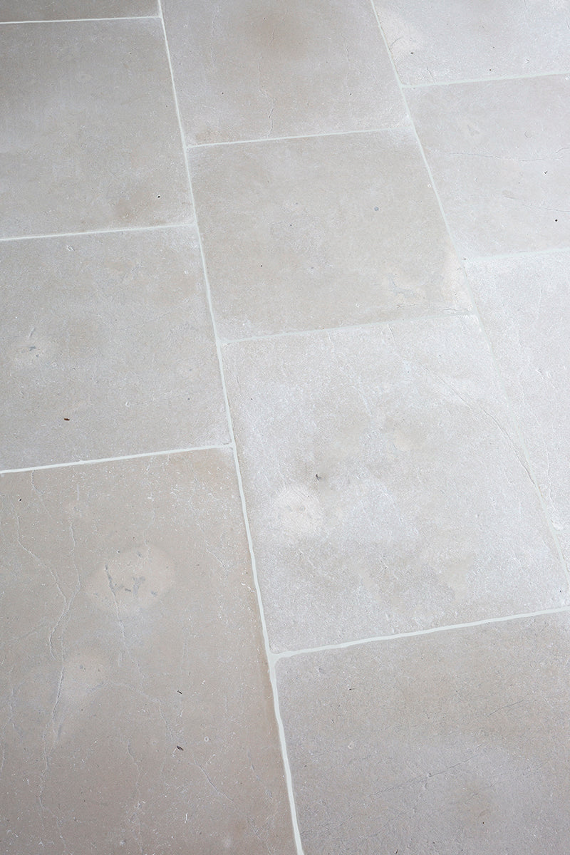 Alpina Gris Tumbled Limestone Tiles