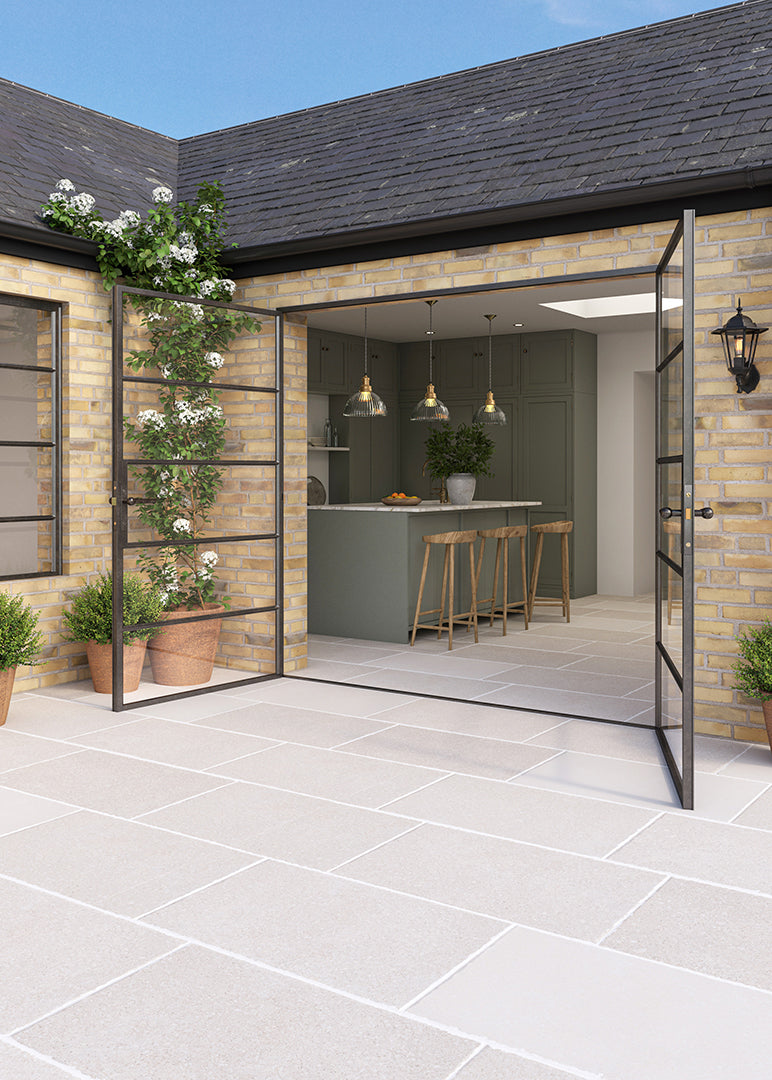 Ancroft Ivory Stone Effect Porcelain Pavers