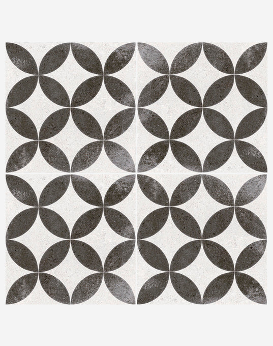 Arles Mono Decorative Patterned Tiles | Decorative Tiles | Quorn Stone