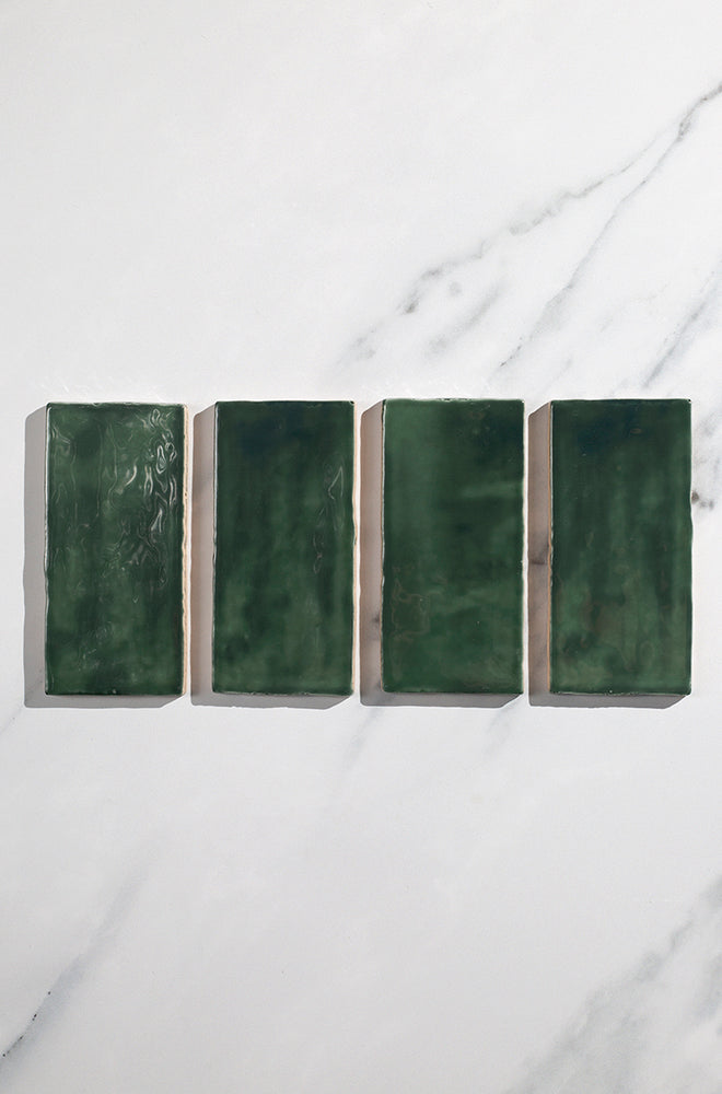 Arta Emerald Gloss Brick Tiles