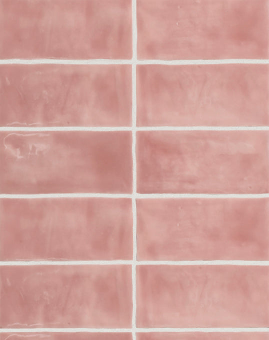 Job Lot 4m2 - Arta Rosewater Gloss Brick Tiles