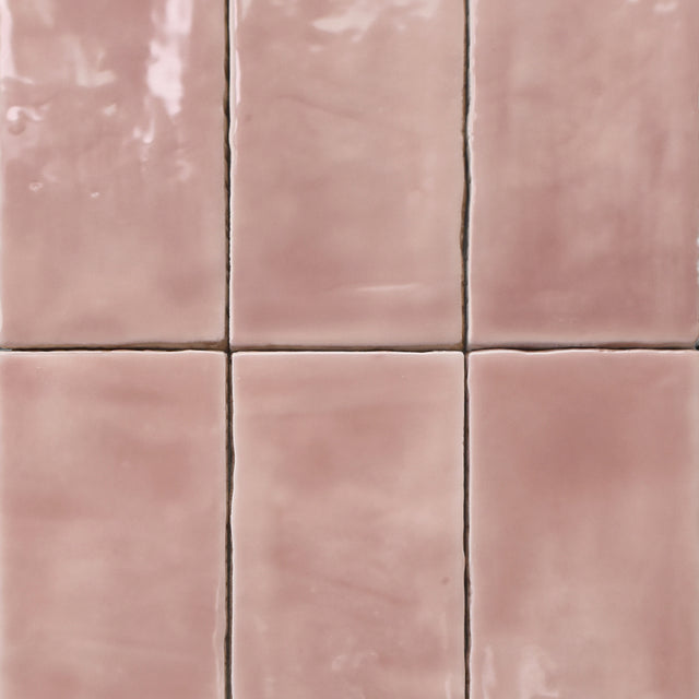 Job Lot 4m2 - Arta Rosewater Gloss Brick Tiles