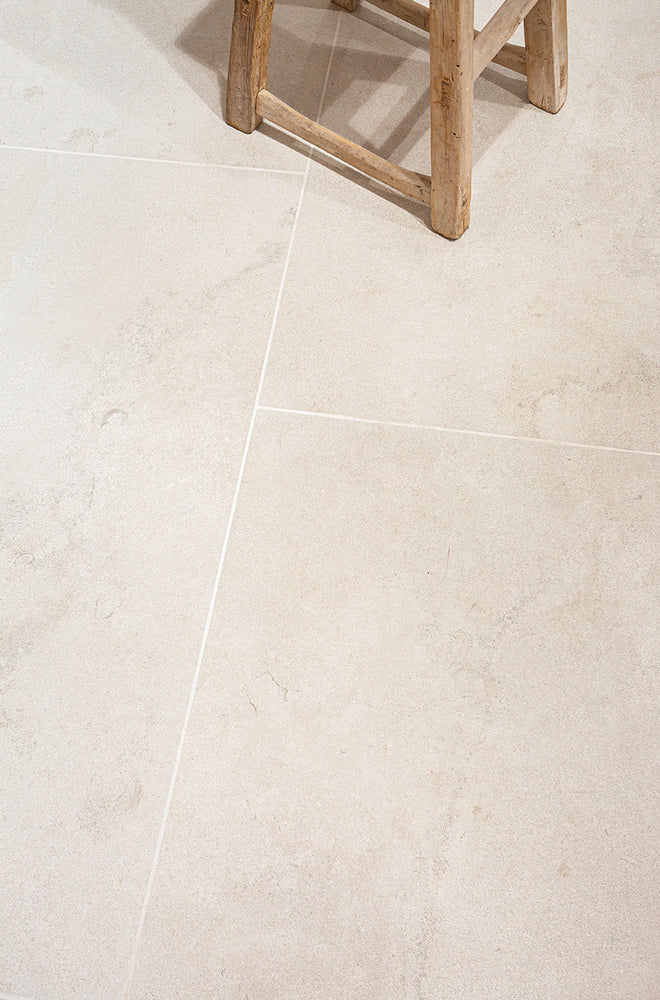 Job Lot 13.14m2 - Austell White Cross Cut Stone Effect Porcelain Tiles