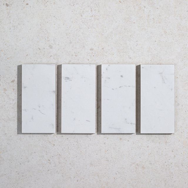 Berrittini Carrara Marble Effect Brick Tiles