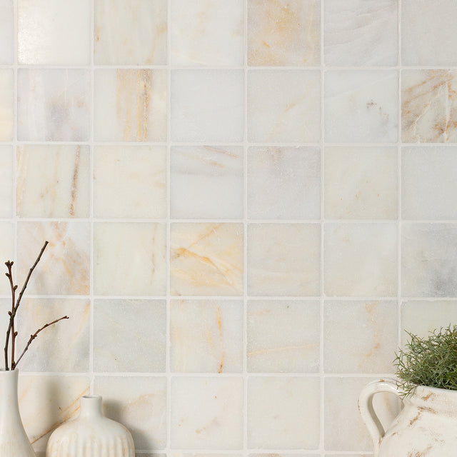 Carrara Oro Tumbled Marble Tiles
