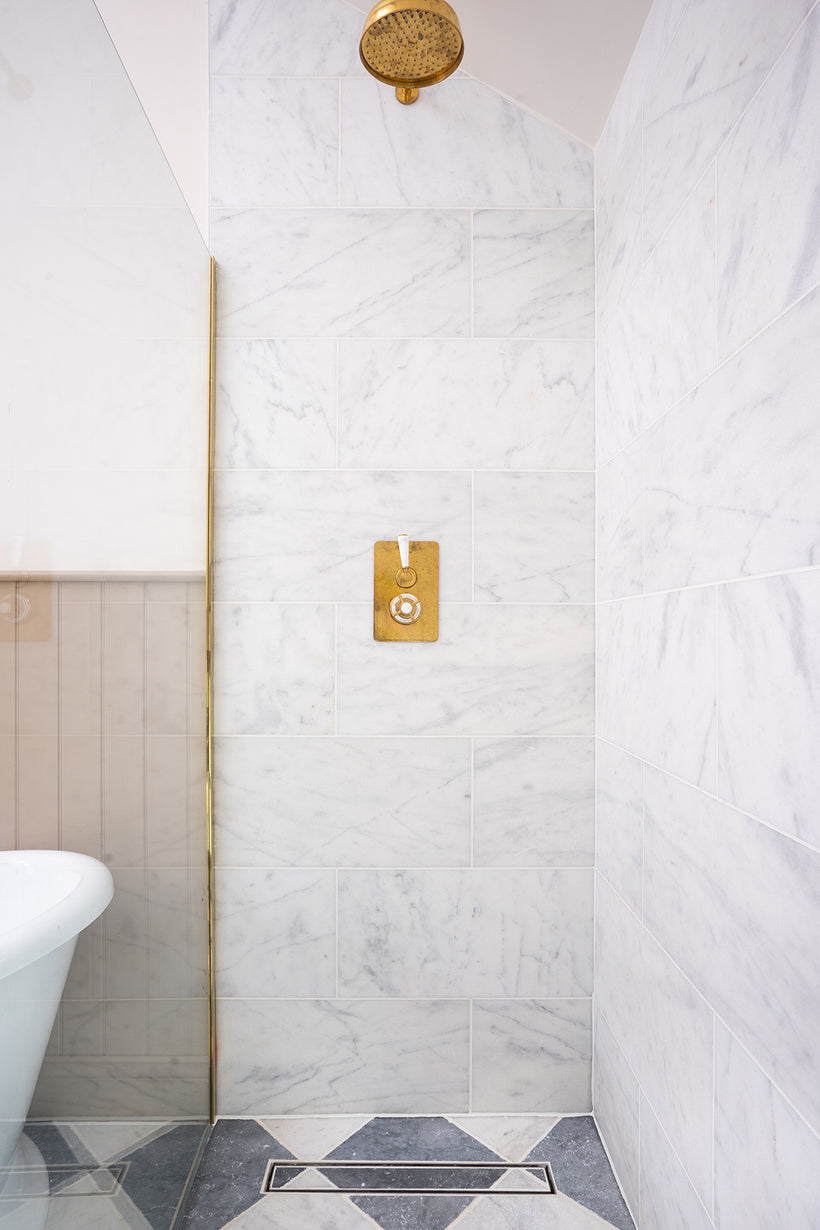 Carrara Bianco Honed Marble Tiles