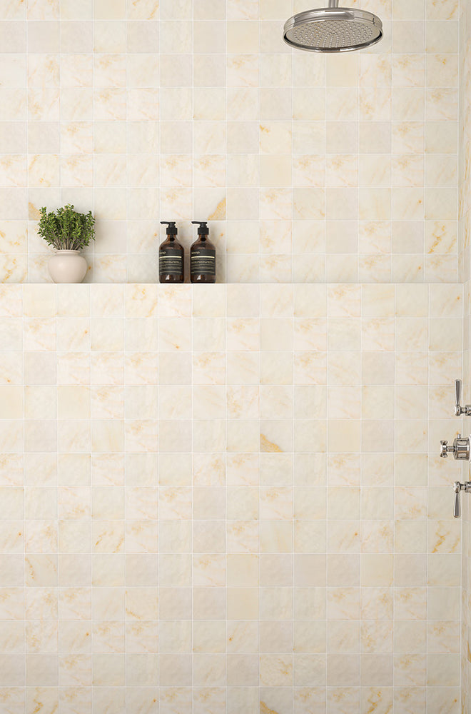 Carrara Oro Tumbled Marble Tiles