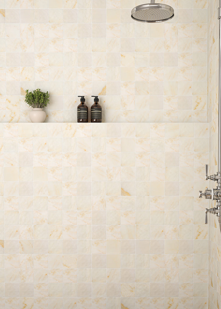Carrara Oro Tumbled Marble Tiles