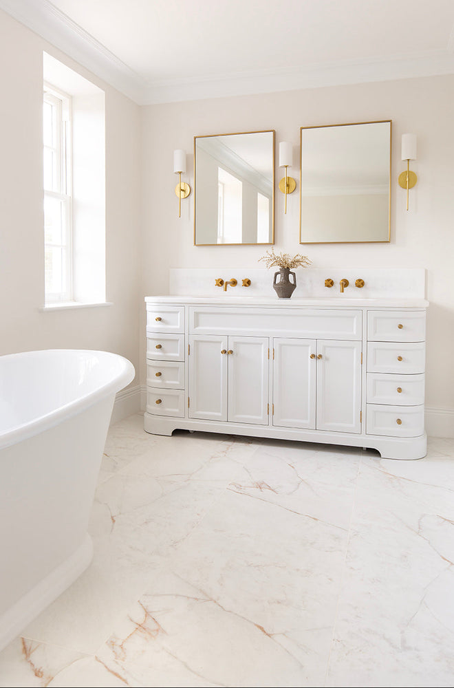 Carrara Rosa Pink Marble Effect Tiles