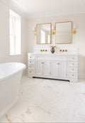 Carrara Rosa Pink Marble Effect Tiles
