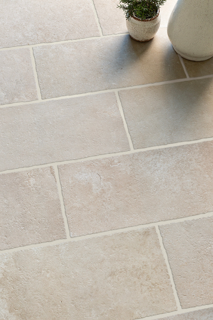 Castello Sand Tumbled Porcelain Tiles
