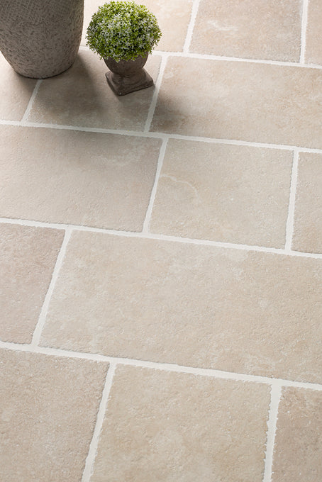 Castello Sand Tumbled Porcelain Tiles