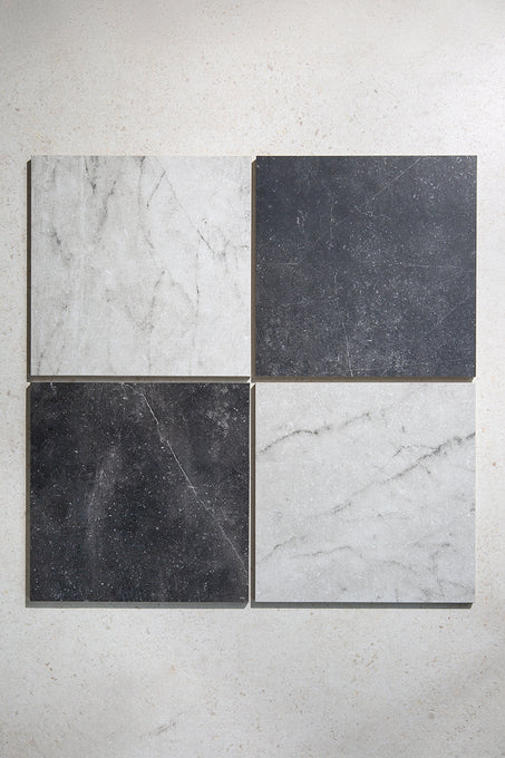 Chalfont Antiqued Black Marble Effect Tiles