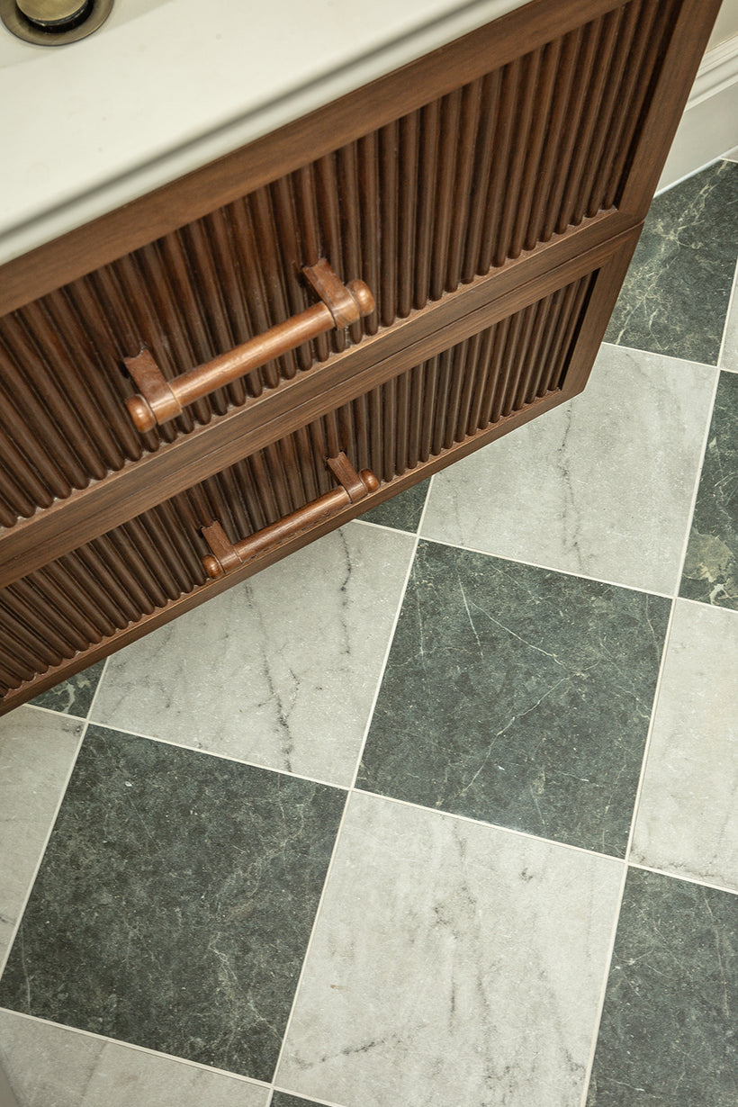 Chalfont Antiqued Green Marble Effect Tiles