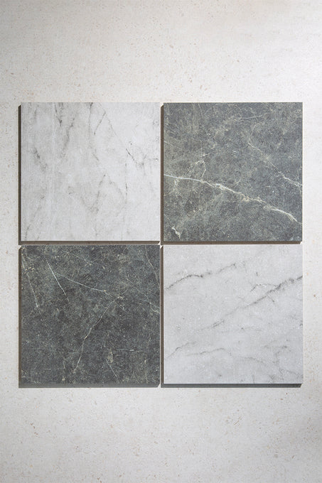 Chalfont Antiqued White Marble Effect Tiles