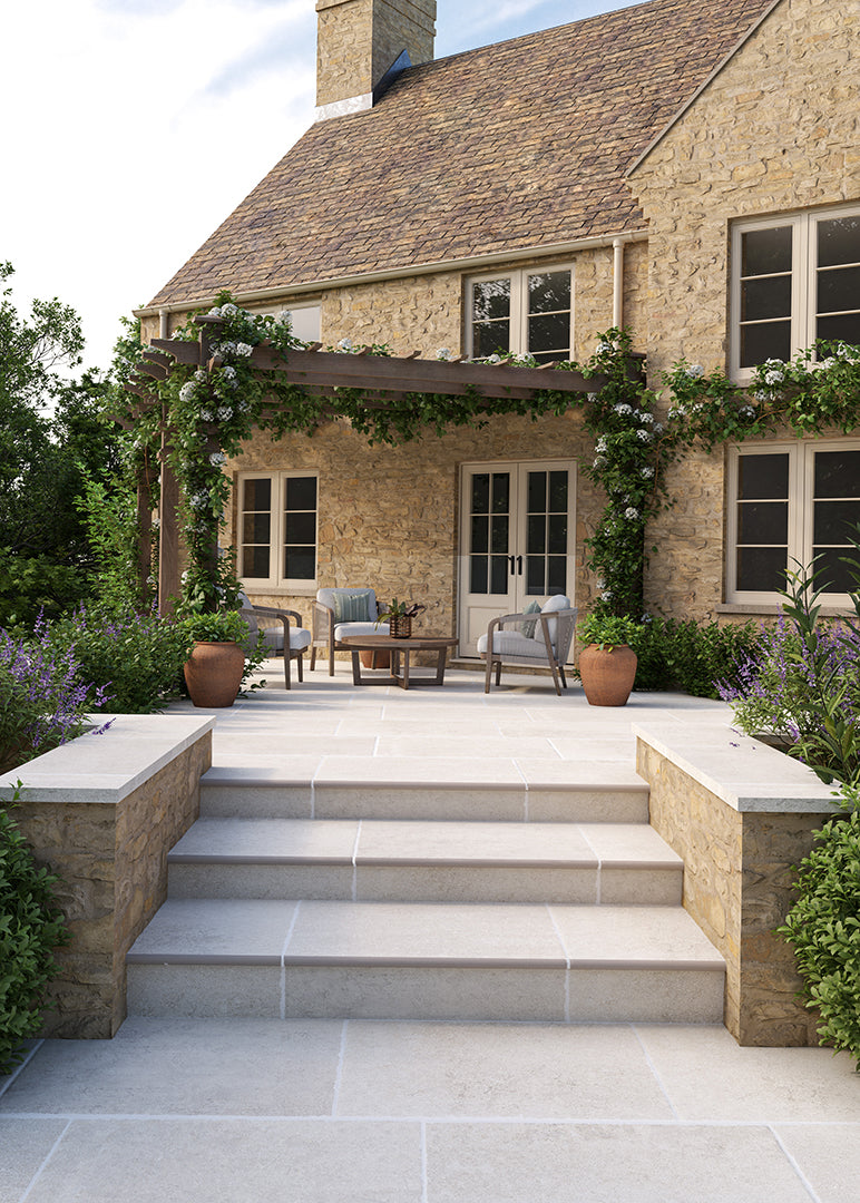 Chastleton Ivory Stone Effect Porcelain Paving