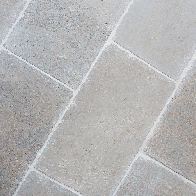 Clermont Gris® Aged Tumbled Limestone Tiles