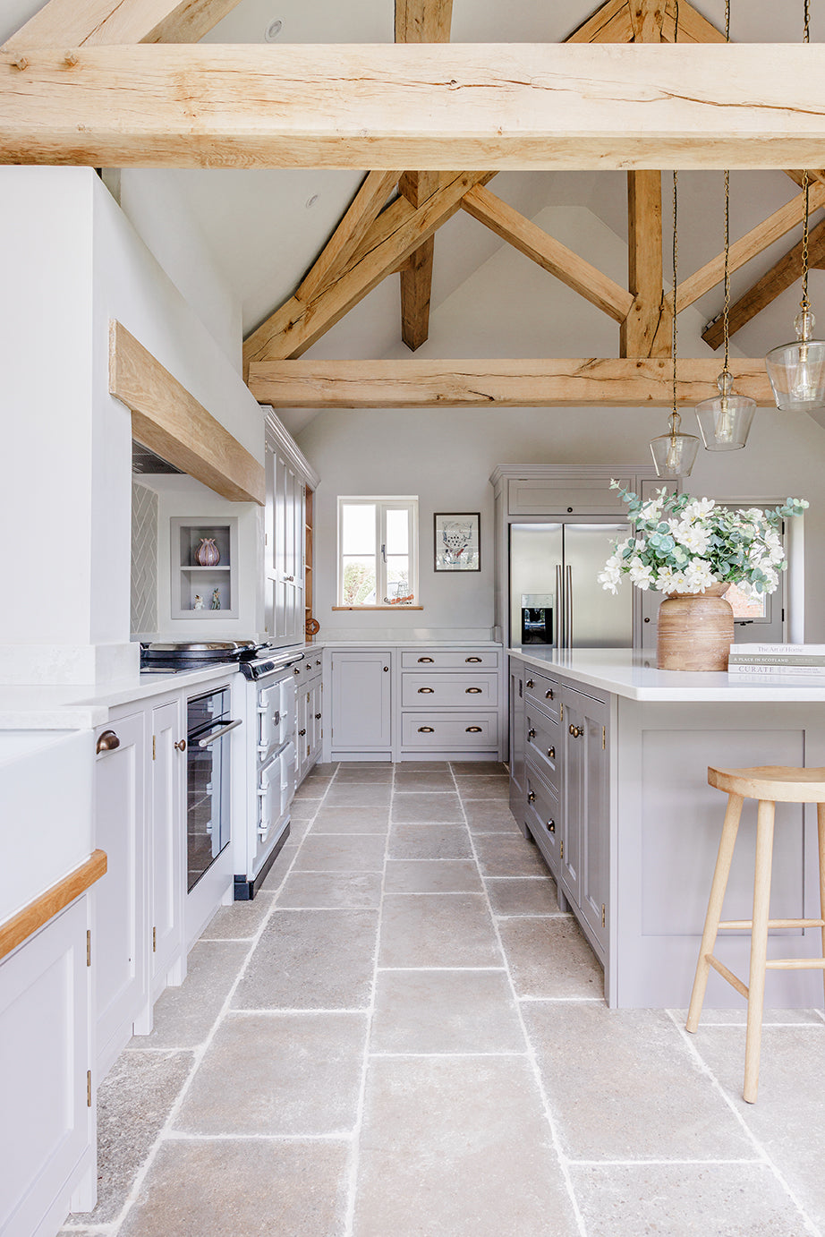 Clermont Gris® Aged Tumbled Limestone Tiles