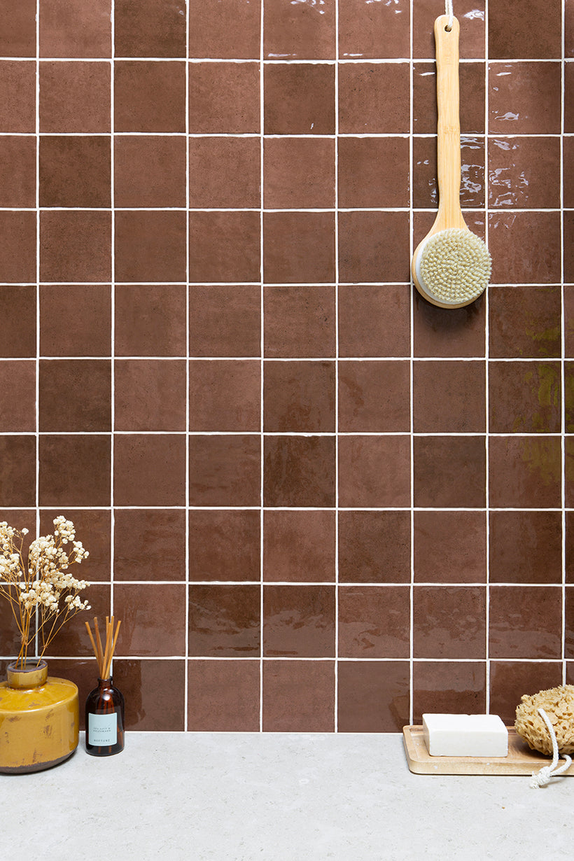 Crilly Truffle Brown Decorative Porcelain Tiles