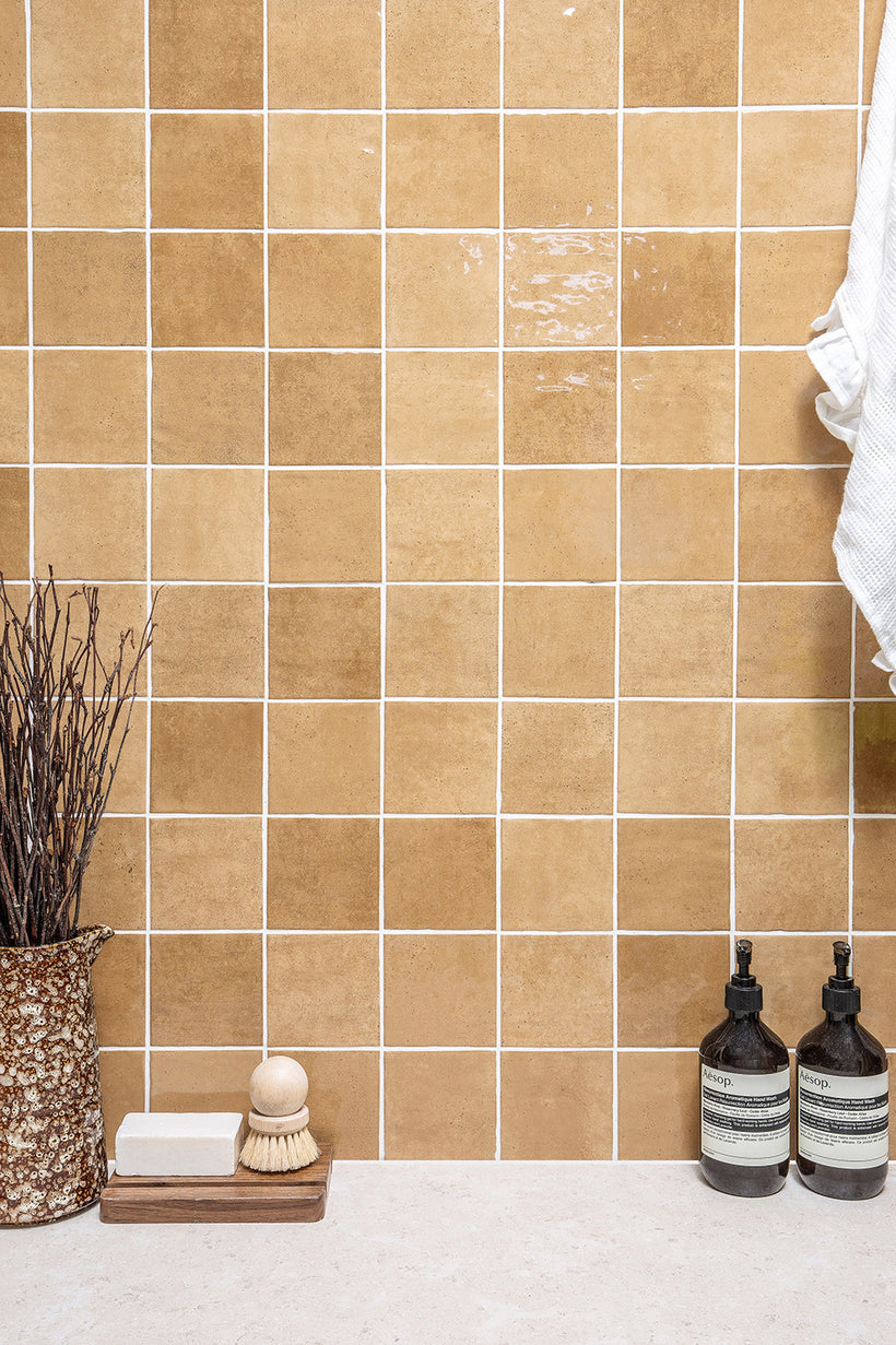 Crilly Ochre Decorative Porcelain Tiles