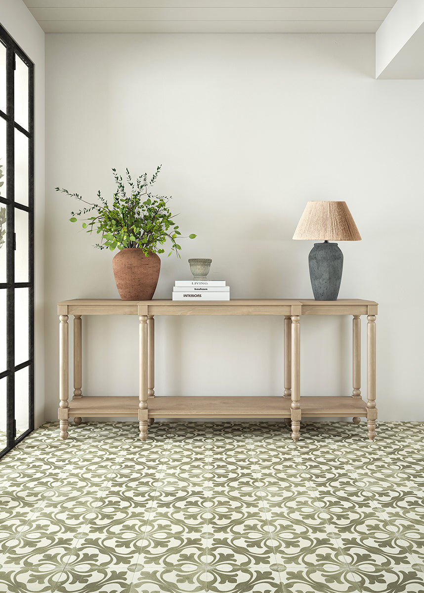 Deia Verde Decorative Patterned Tiles