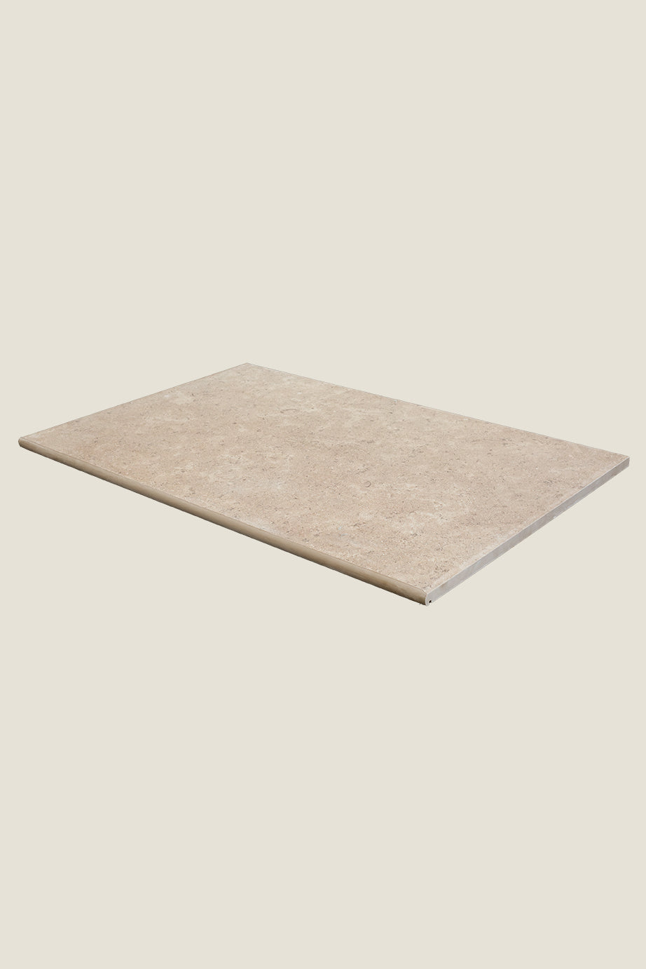 Dijon Beige Stone Effect Porcelain Bullnose Step