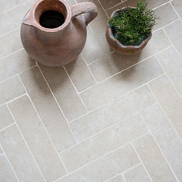 Dijon Rendition® by QS Stone Effect Porcelain Herringbone Tiles