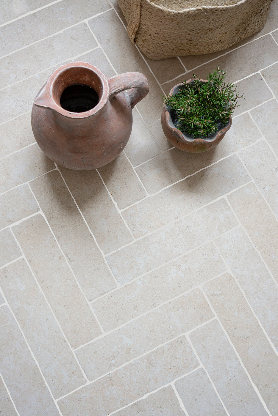 Dijon Rendition® by QS Stone Effect Porcelain Herringbone Tiles