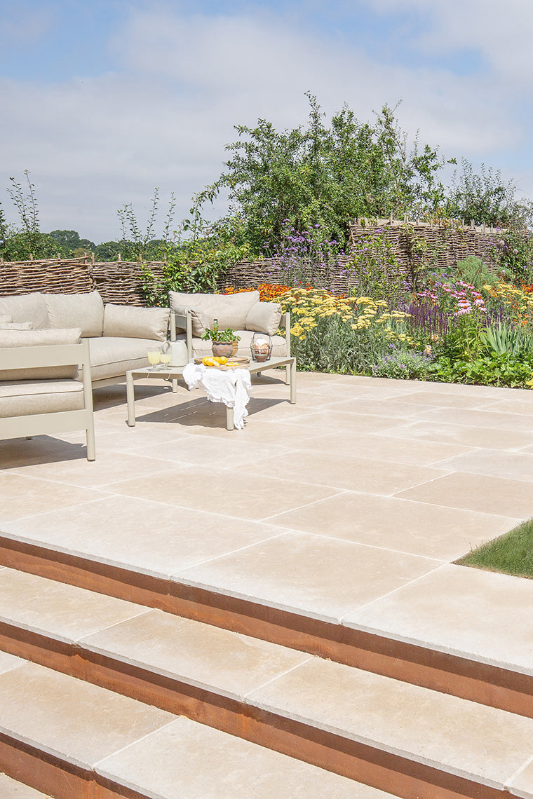Dijon Seasoned Limestone Paving