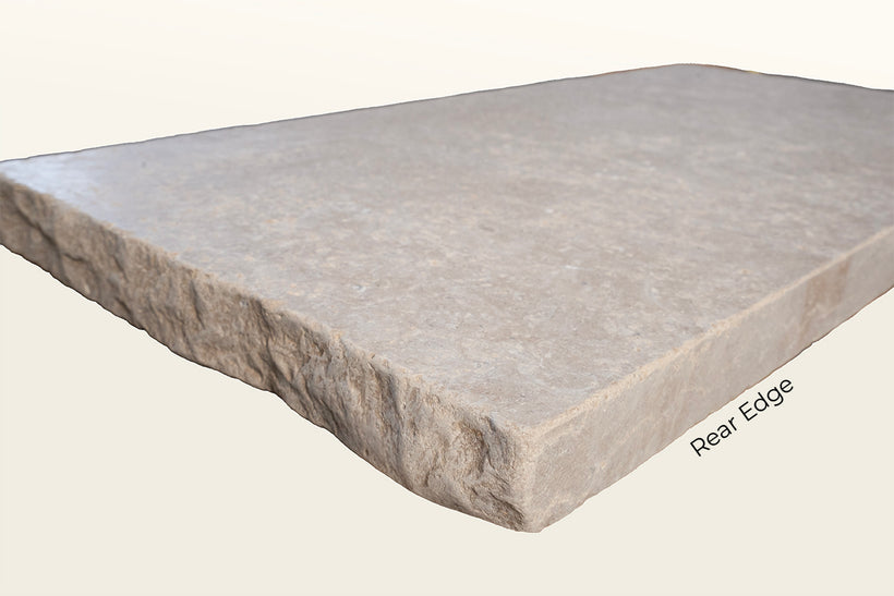 Dijon Tumbled Limestone Rustic Edge Step