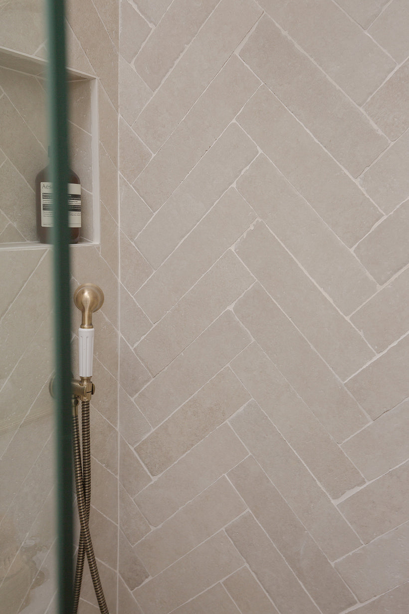 Dijon Rendition® by QS Stone Effect Porcelain Herringbone Tiles