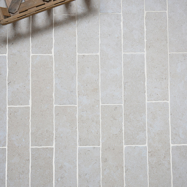 Dijon Rendition® by QS Stone Effect Porcelain Herringbone Cobbles