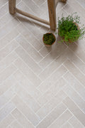 Dijon Rendition® by QS Stone Effect Porcelain Herringbone Cobbles