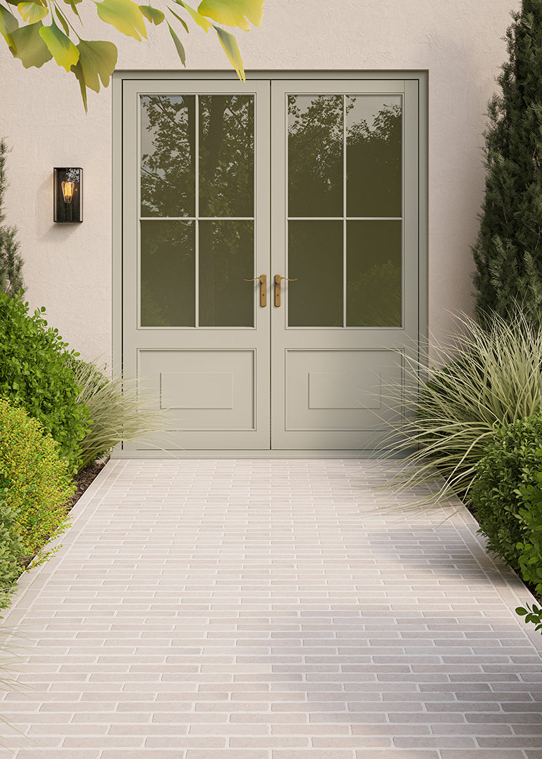 Dijon Rendition® by QS Stone Effect Porcelain Herringbone Cobbles