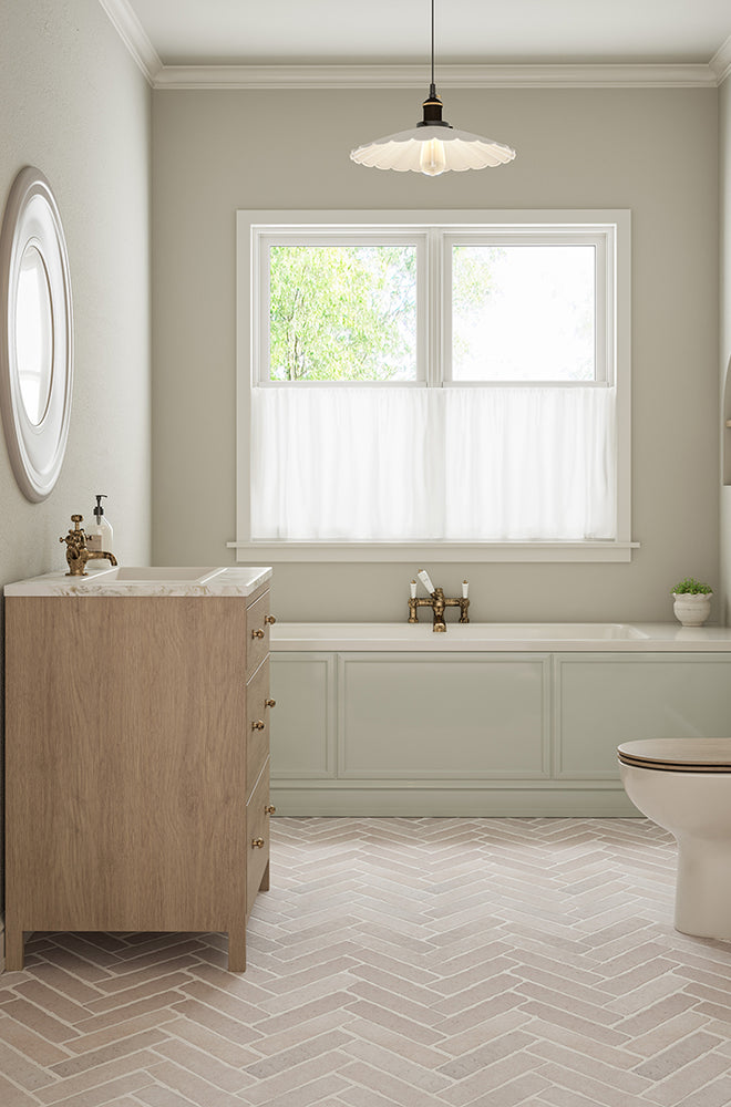 Dijon Rendition® by QS Stone Effect Porcelain Herringbone Tiles