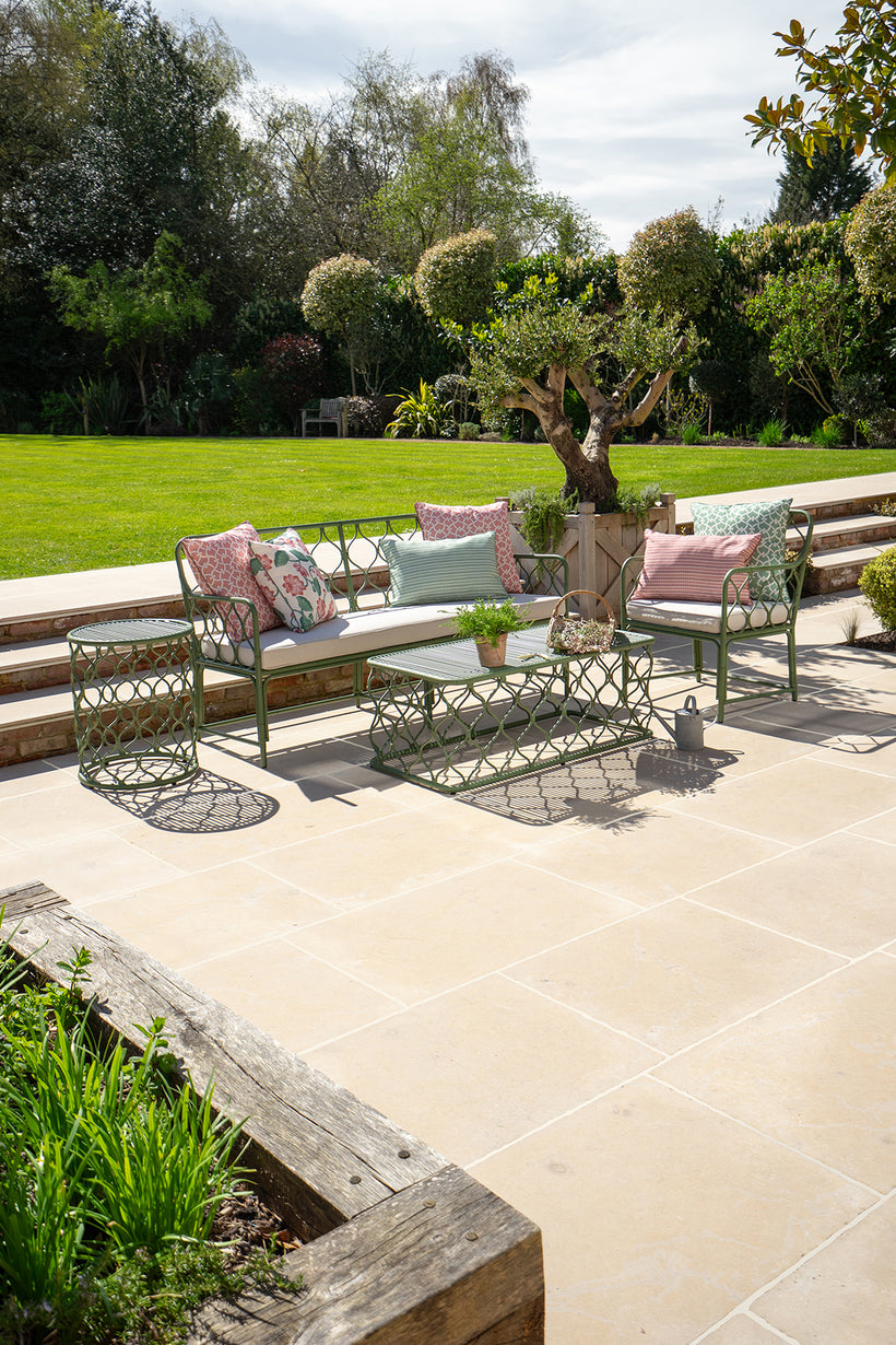 Dijon Tumbled Limestone Pavers