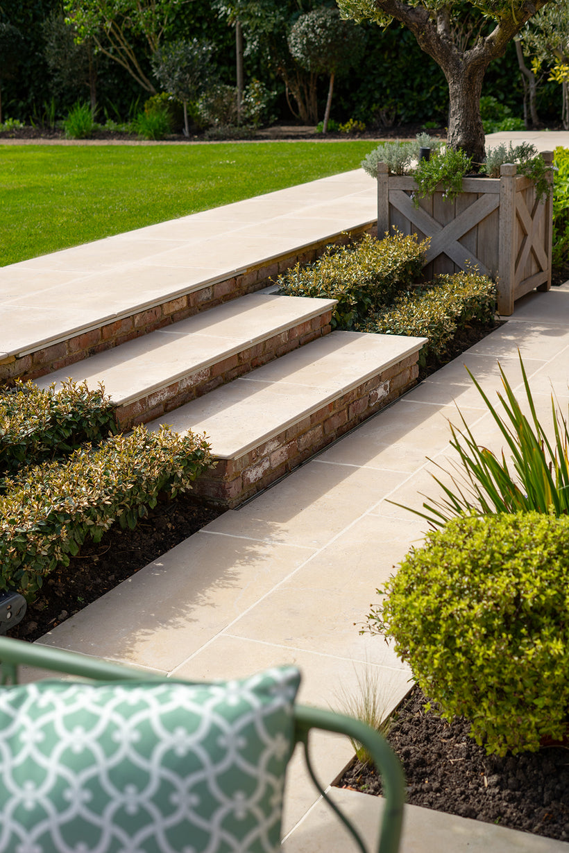 Dijon Tumbled Limestone Pavers