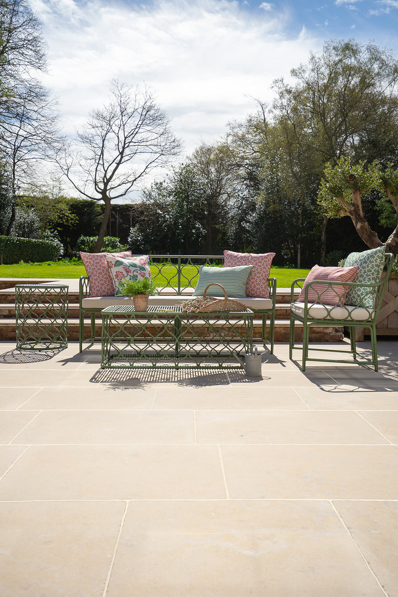 Dijon Tumbled Limestone Pavers