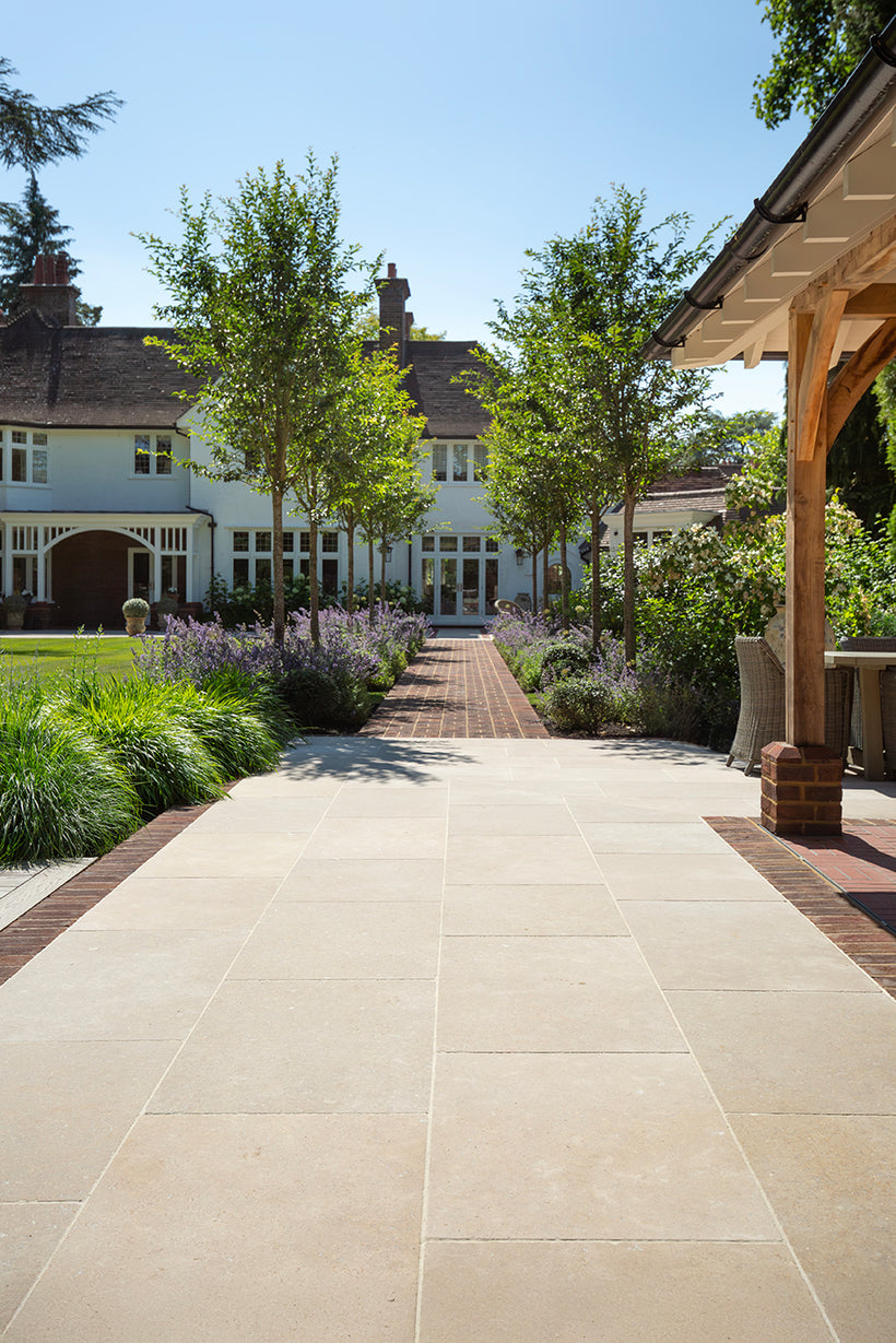 Dijon Tumbled Limestone Pavers