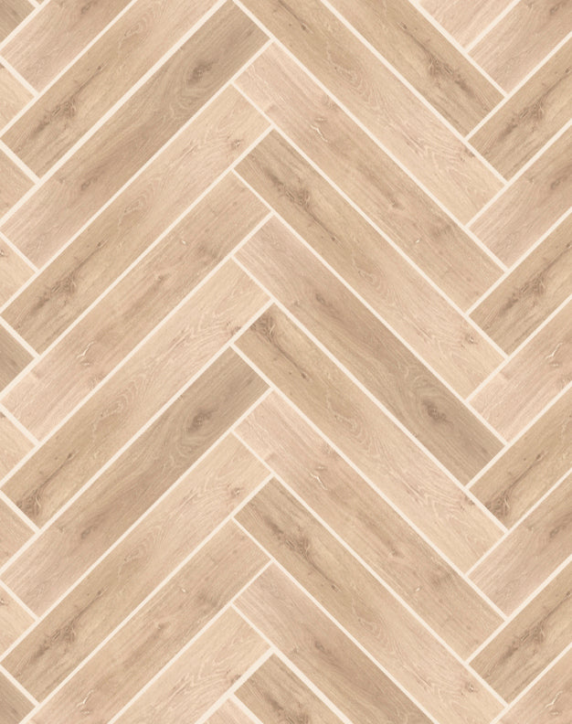 Eaton Oak Wood Effect Herringbone Tiles | Quorn Stone
