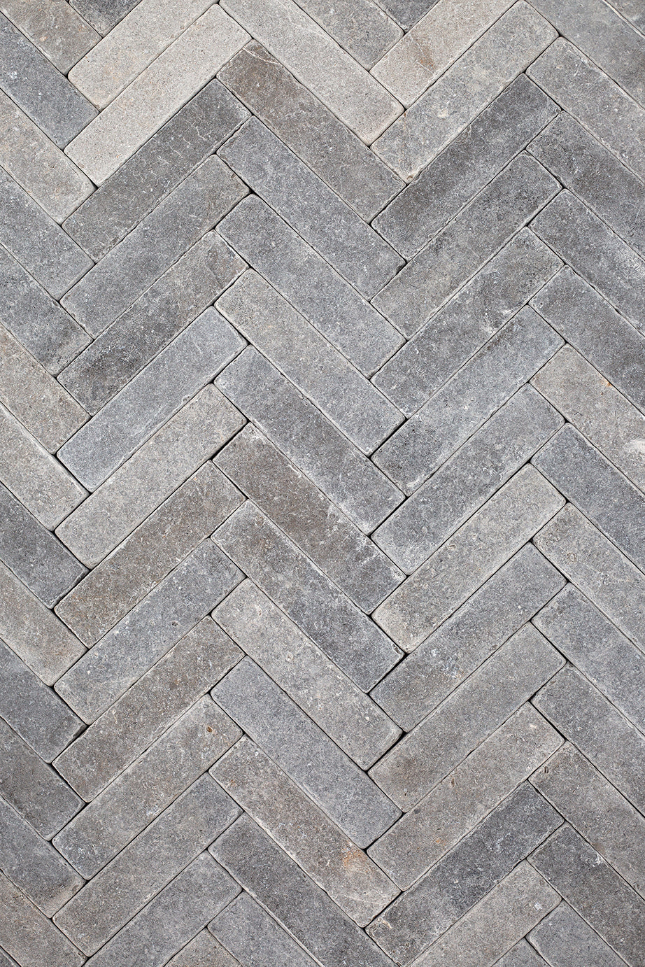 Farrow Grey Tumbled Herringbone Tiles